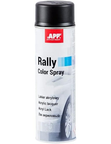 APP Rally Color Spray Matt Black (Spraydose Matt Schwarz) 600ml